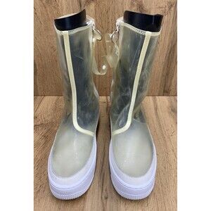 NIKE Air Force 1 AF1  Women’s HI Lux Boot Shoes BQ4805-001 Clear White  Size 8